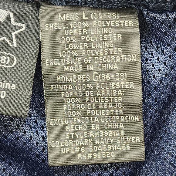 Vintage Starter Track Pants Mens L (36-38) Blue Gray Side Stripe Zip Hem Running - Picture 7 of 13